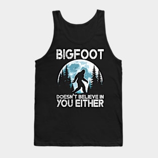 Bigfoot Sasquatch Father Day Bigfoot Tank Top